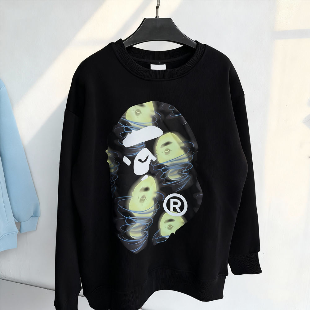 Super Ling 280 Gsm 100% cotton Oversized Custom Plain floral pattern long-sleeved T-shirt DTF for transfer, Men's flannel shoulder drop