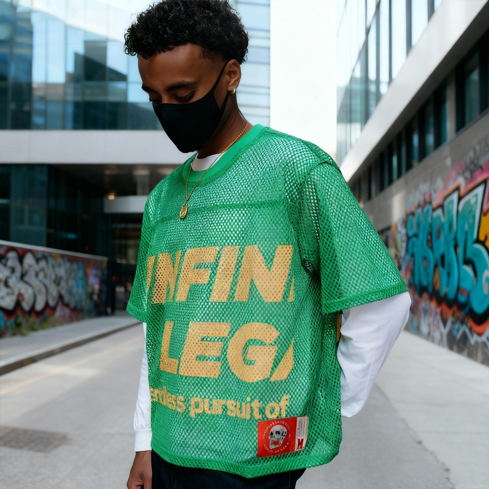 Super Spirit screen designer's imitation double-layer T-shirt customization long-sleeved white compressed T-shirt for men, Korton T-shirt wholesale