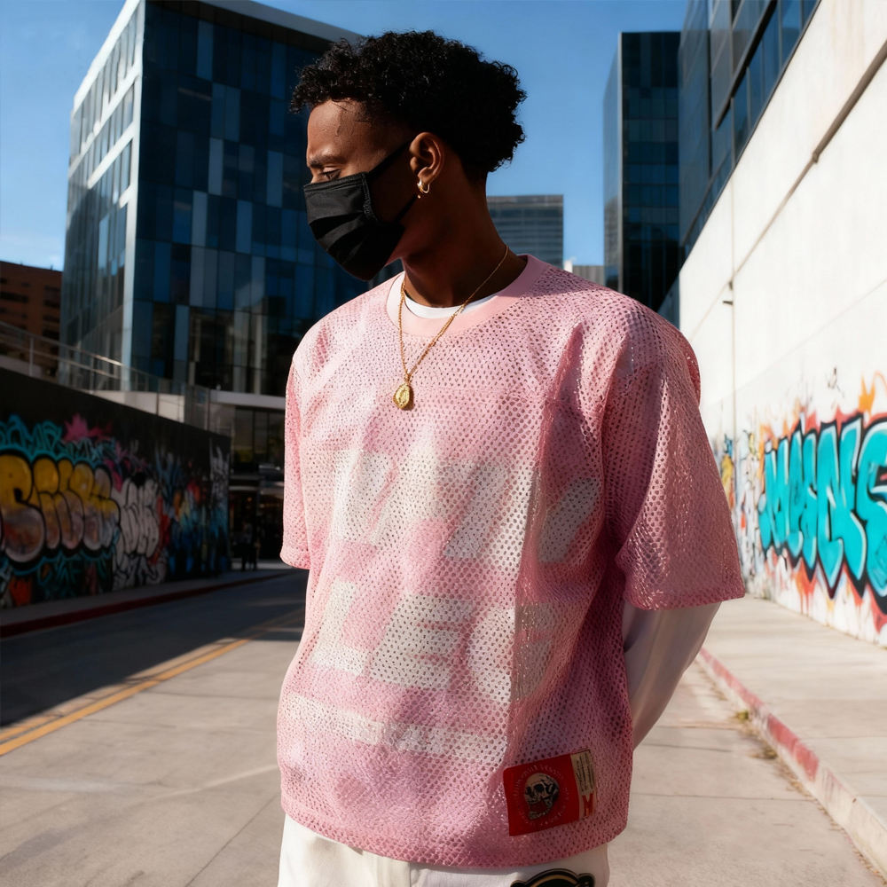 Super Spirit screen designer's imitation double-layer T-shirt customization long-sleeved white compressed T-shirt for men, Korton T-shirt wholesale