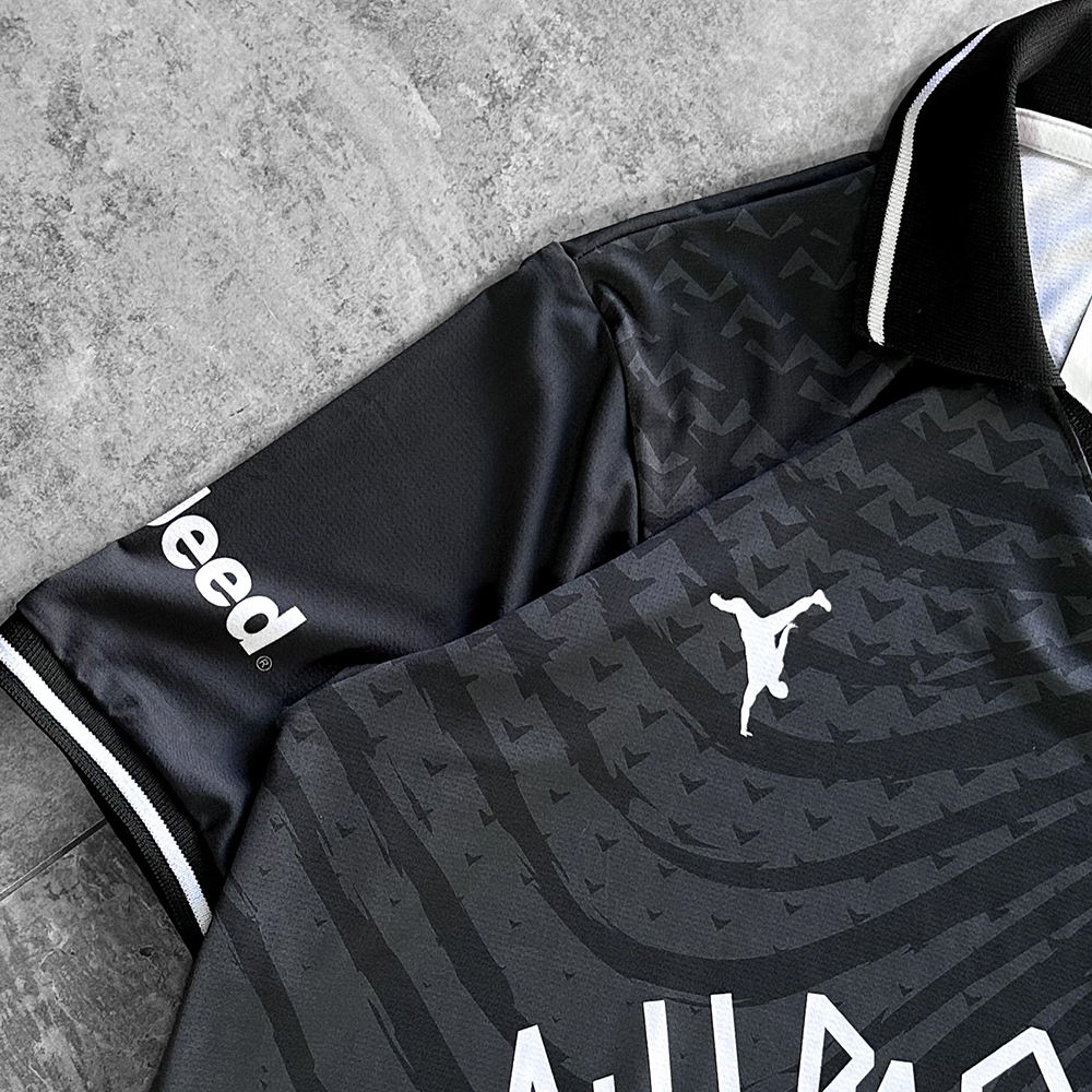 100% polyester luxury elevated T-shirt custom fabric, black football sports polo oversized T-shirt wholesale for men