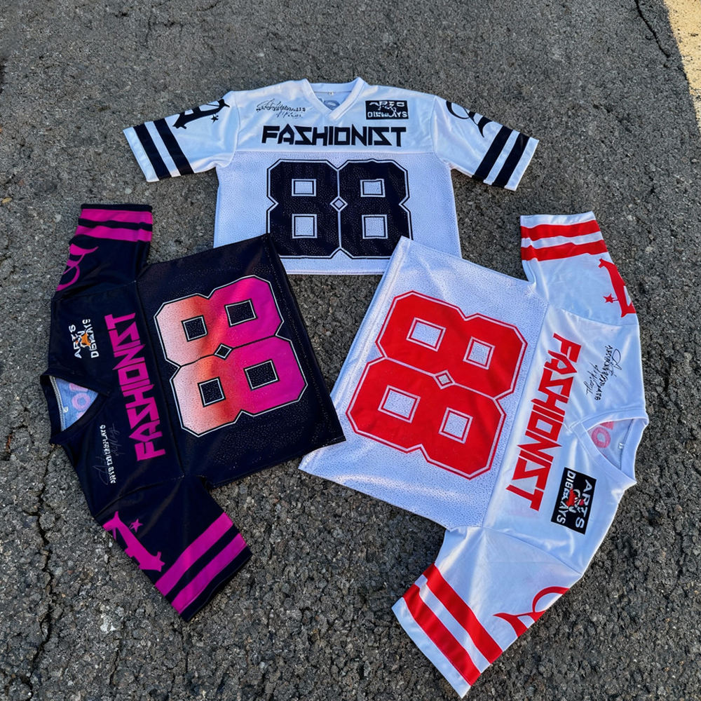 Wholesale full heat sublimation custom printed breathable short-sleeved 300 280 240gsm unisex polyester football sports T-shirt