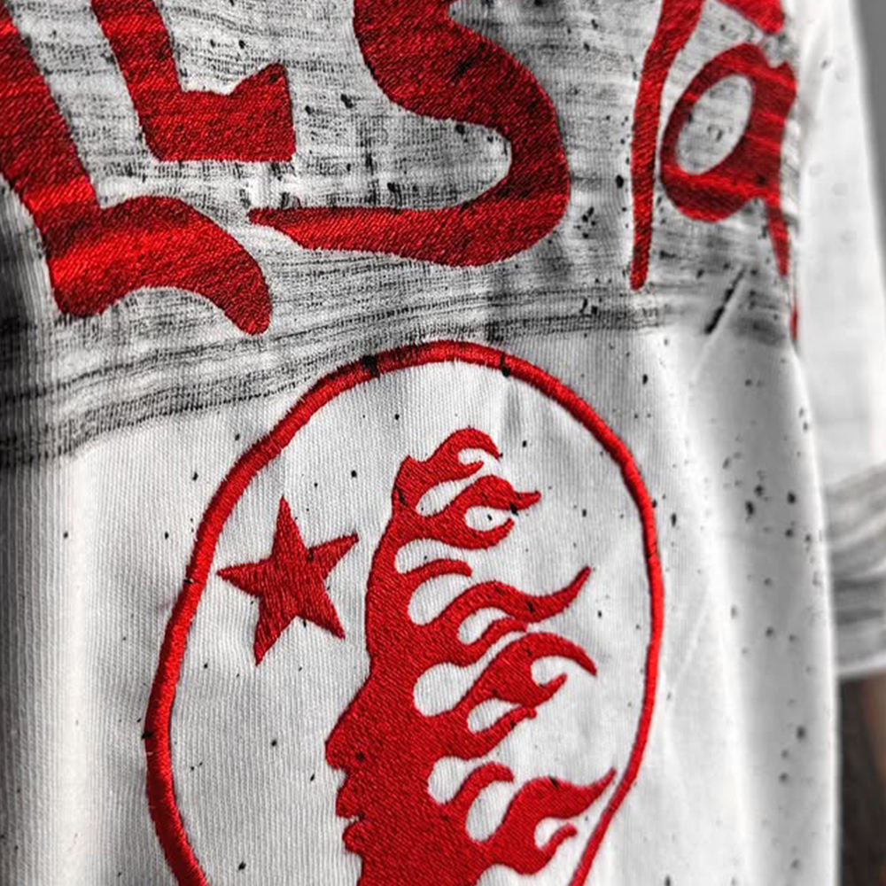 400 Gsm casual T-shirt, polyester-cotton T-shirt, personalized customization, high-quality street wear logo graphic manufacturer