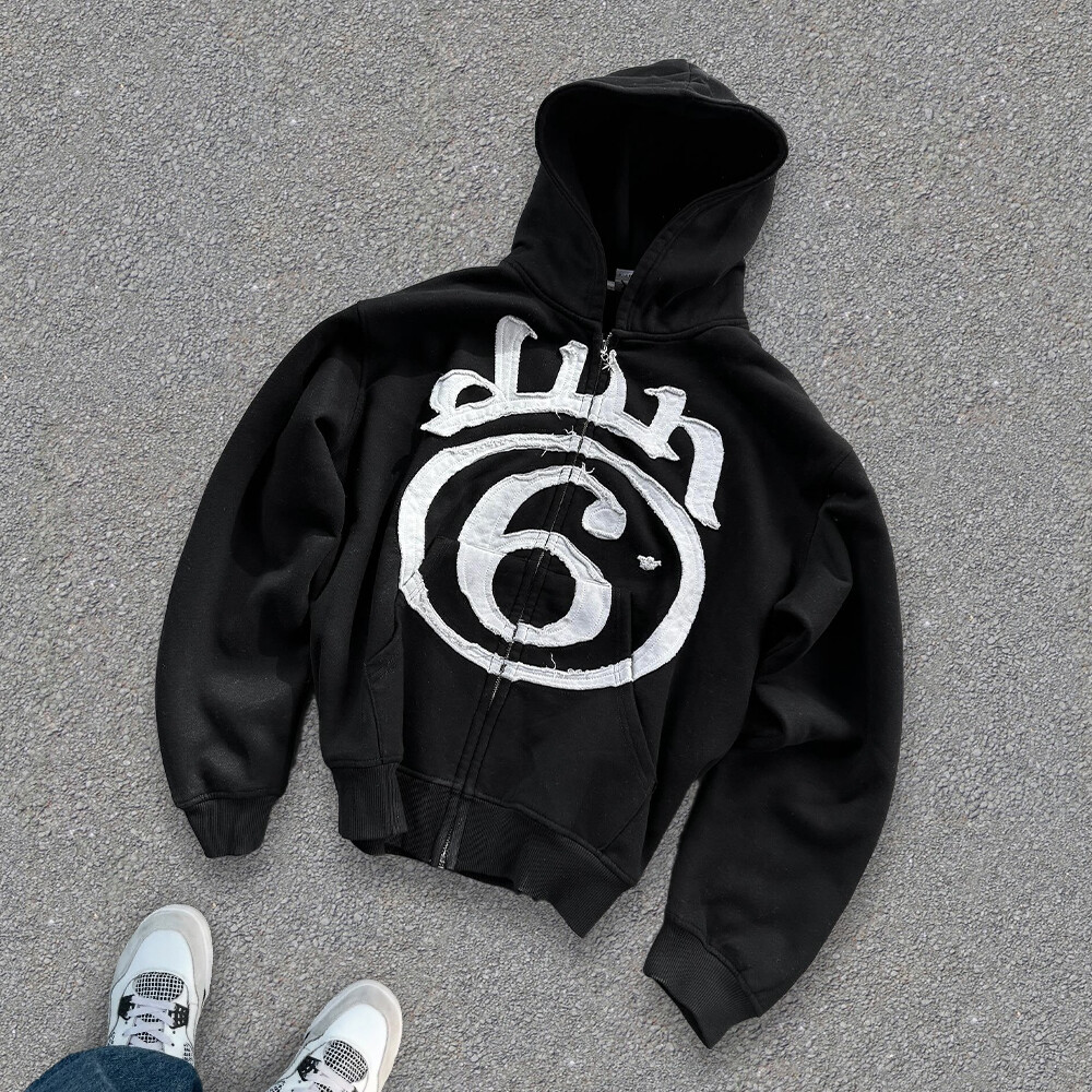 Super Ling sportswear pants set and super large zipper hoodie set, men's high-quality cotton custom sportswear, men's sportswear