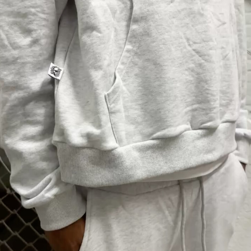 400 Gsm custom acid-washed and printed sportswear pants sets and pullover hoodie sets, men's custom sportswear street wear manufacturer