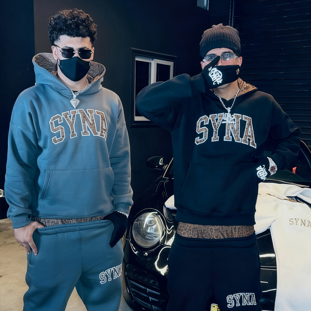 Customized winter loose sweatpants, hoodie set, men's heavyweight 100% cotton knitted pullover, sportswear, casual, oversized, quick print