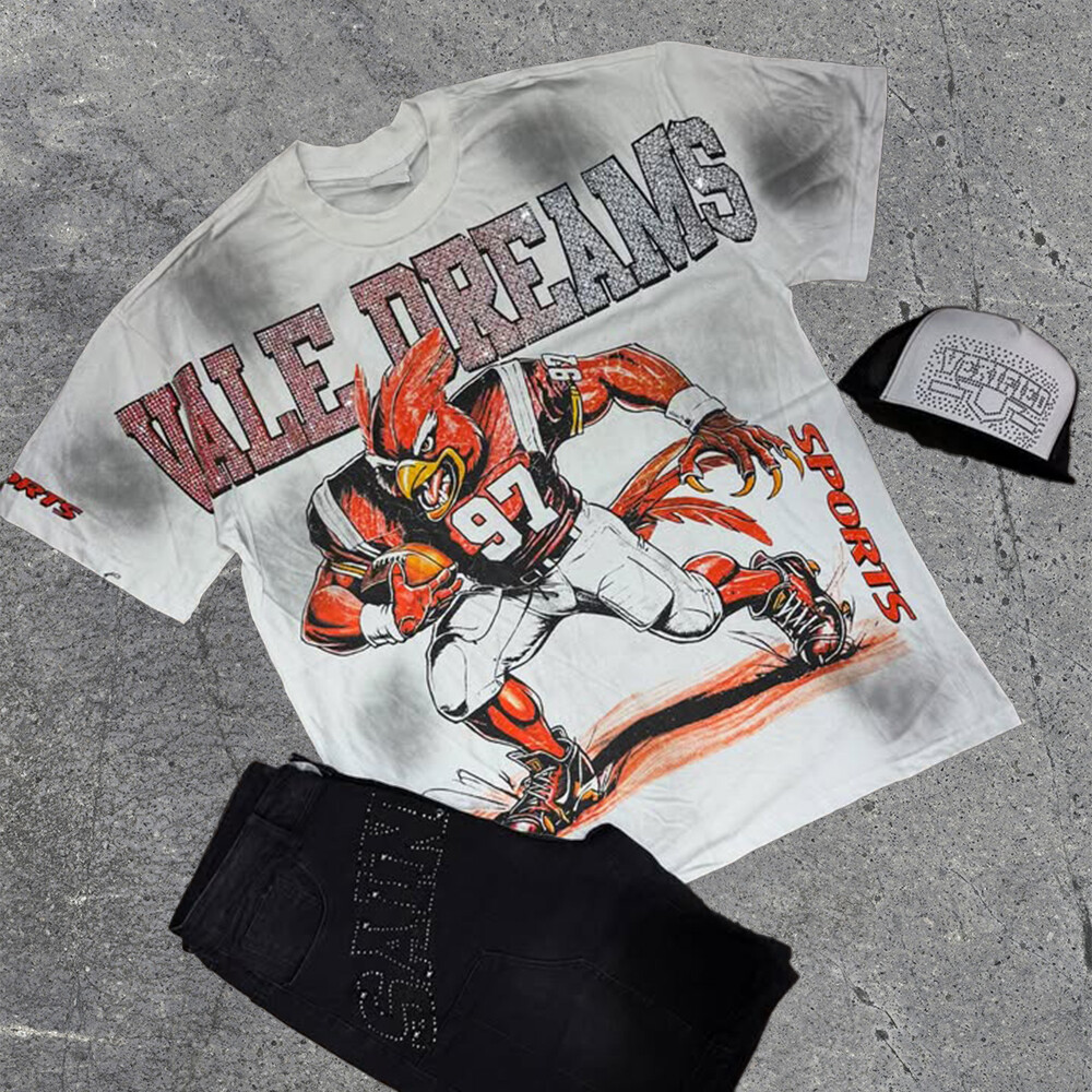 Wholesale custom white knitted sweatshirts and T-shirts made of cotton/polyester fabric, environmentally friendly and quick-drying, with Gothic patterns, high-quality for men