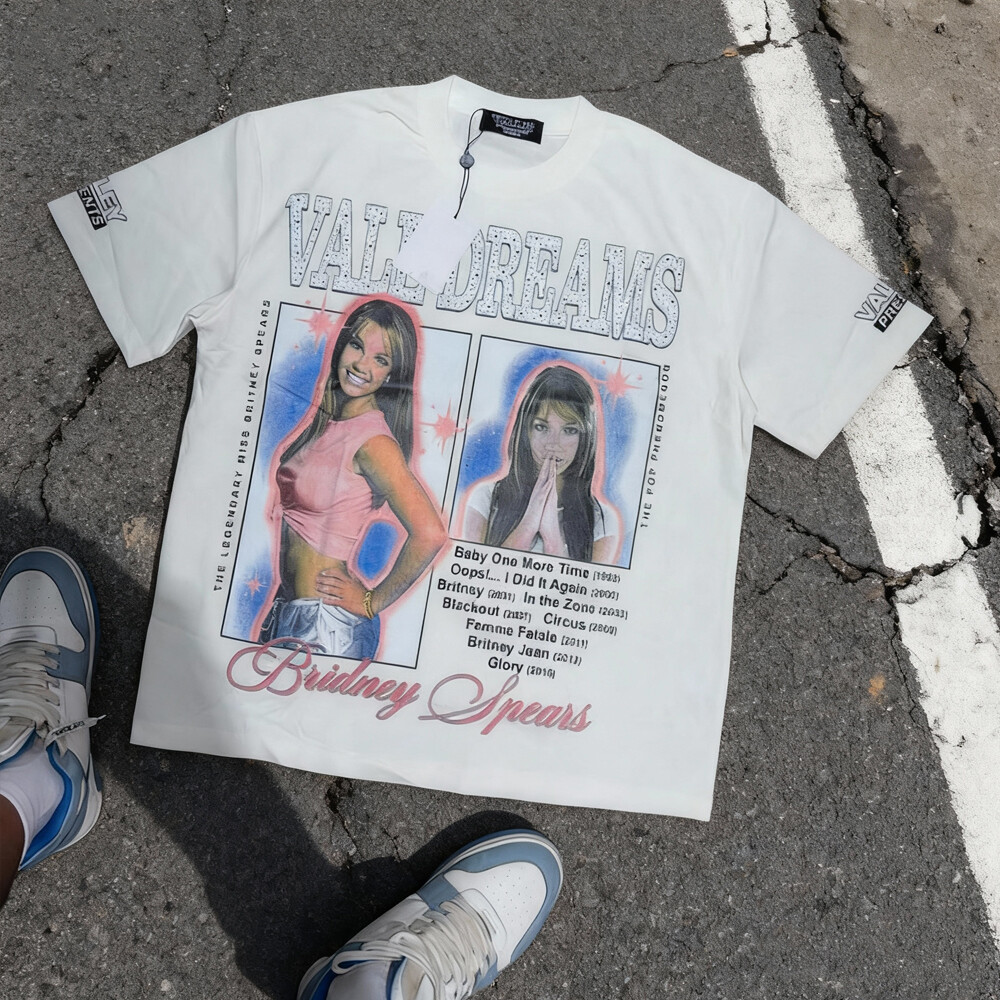 Super Spirit plus-size white washed men's O-collar streetwear T-shirt, 100% polyester fabric custom screen-printed figure graphics