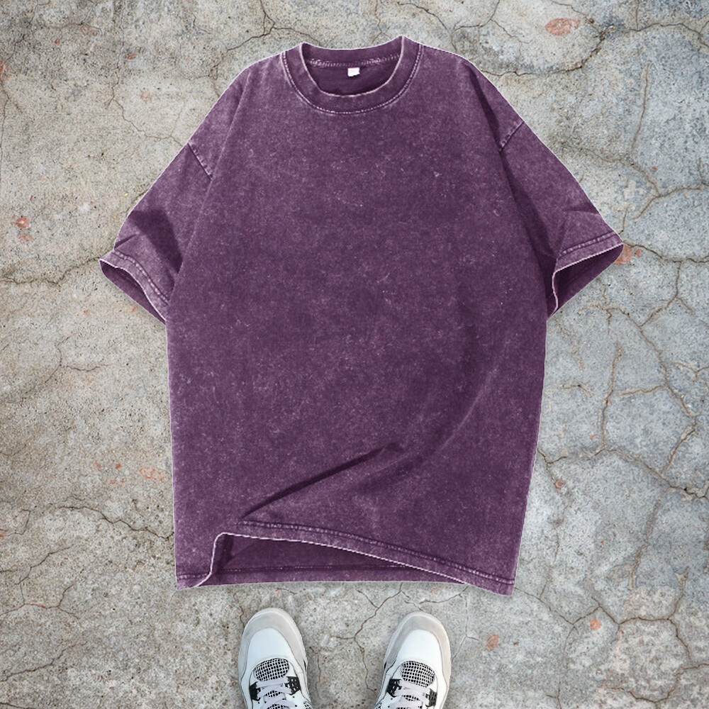 300 GSM polyester-cotton streetwear, oversized sport T-shirt, eco-friendly anti-pilling, custom-acid-washed, high-quality men's style