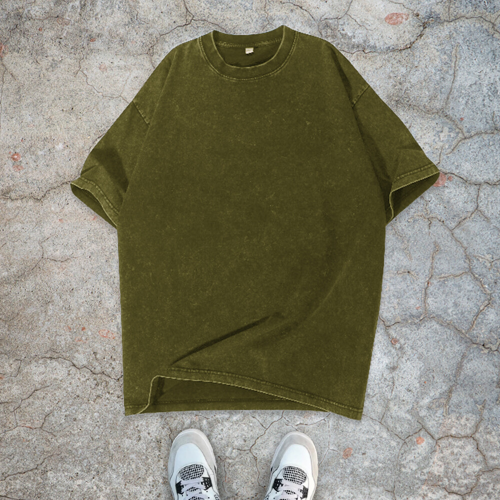 300 GSM polyester-cotton streetwear, oversized sport T-shirt, eco-friendly anti-pilling, custom-acid-washed, high-quality men's style
