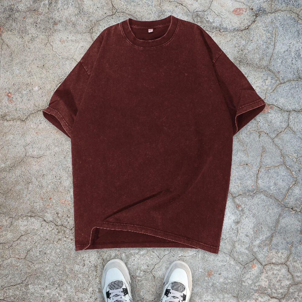 300 GSM polyester-cotton streetwear, oversized sport T-shirt, eco-friendly anti-pilling, custom-acid-washed, high-quality men's style