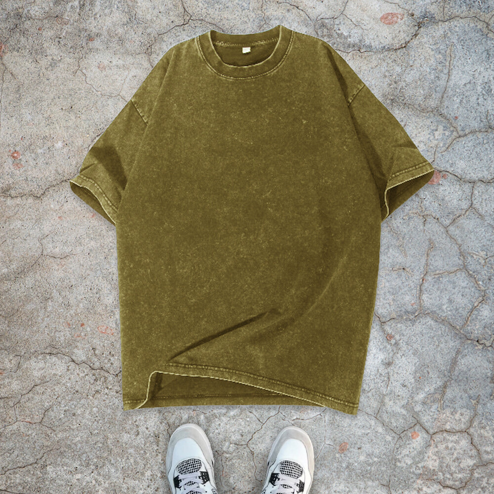 300 GSM polyester-cotton streetwear, oversized sport T-shirt, eco-friendly anti-pilling, custom-acid-washed, high-quality men's style