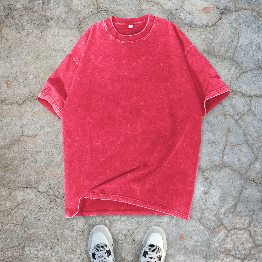 300 GSM polyester-cotton streetwear, oversized sport T-shirt, eco-friendly anti-pilling, custom-acid-washed, high-quality men's style