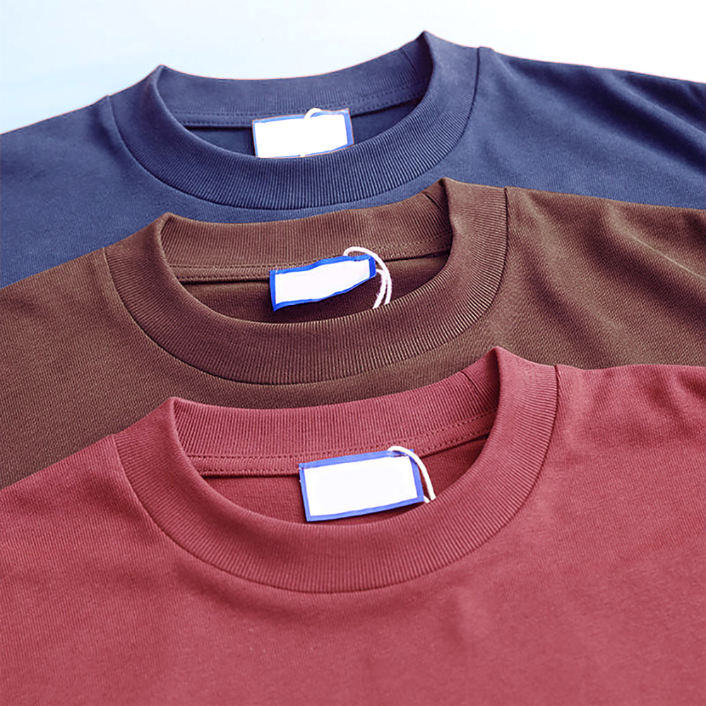 Chao Ling 100% cotton knitted 220, 230, 240 grams per square meter T-shirt, sportswear, custom streetwear, off-the-shoulder T-shirt, unisex manufacturer