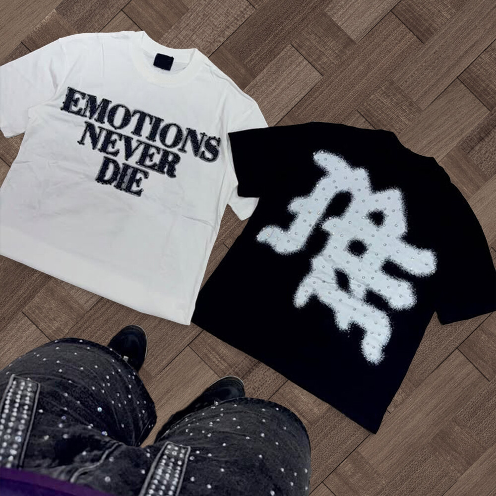 Wholesale cotton sports T-shirts, bulk printing supplier, custom compressed water diamond graphic T-shirts for men, high quality