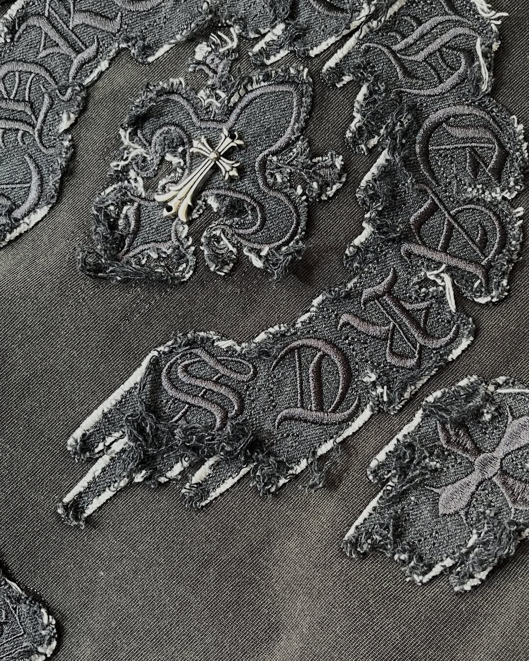 600 Gsm heavyweight knitted long oversized men's T-shirt, high-quality retro acid-washed 3D embroidered custom streetwear