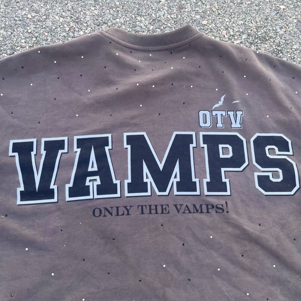 320 Gsm cotton knitted Gothic street style grey T-shirt, custom-made in bulk with rhindiamond and retro print, regular fit, high quality for men