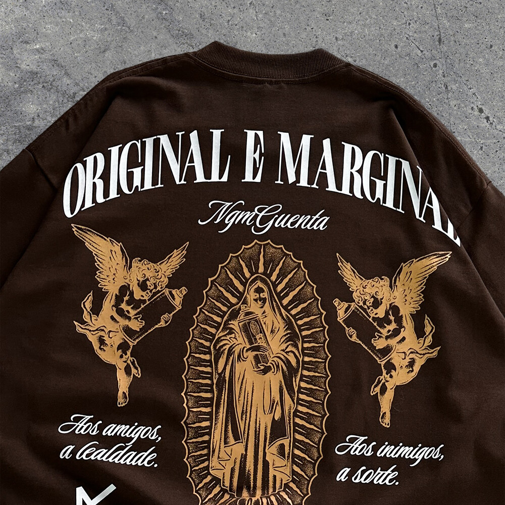 230-600gsm custom anime logo 100% cotton knitted breathable street style men's large-sized high-quality comfortable T-shirt