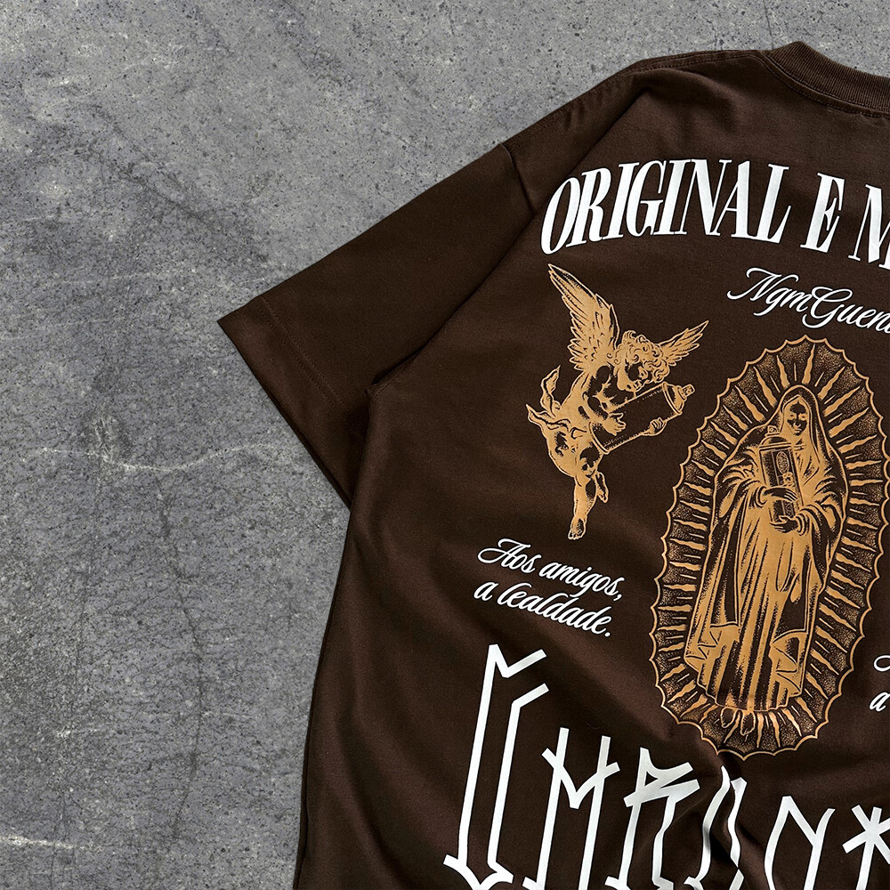 230-600gsm custom anime logo 100% cotton knitted breathable street style men's large-sized high-quality comfortable T-shirt