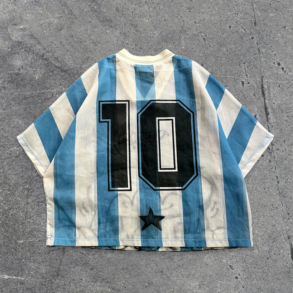 100% polyester fabric golf pattern V-neck short shirt, heat sublimation printing, unisex, loose fit, wholesale customization