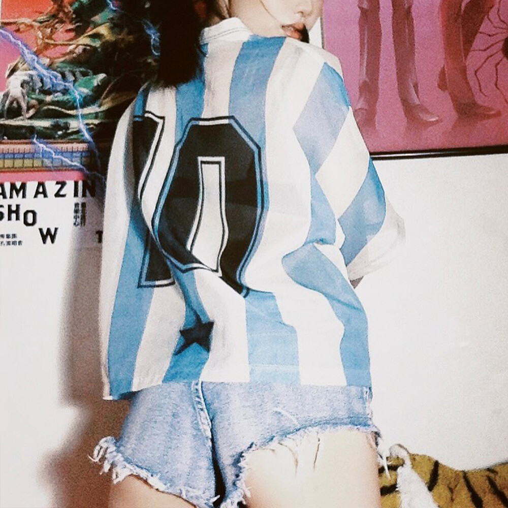 100% polyester fabric golf pattern V-neck short shirt, heat sublimation printing, unisex, loose fit, wholesale customization