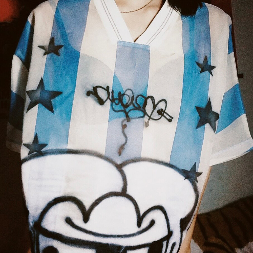 100% polyester fabric golf pattern V-neck short shirt, heat sublimation printing, unisex, loose fit, wholesale customization