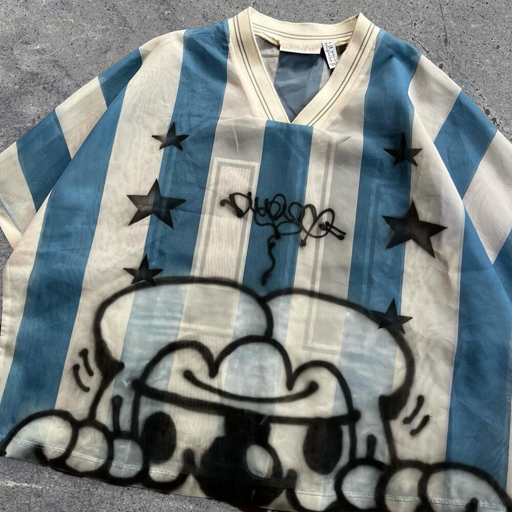 100% polyester fabric golf pattern V-neck short shirt, heat sublimation printing, unisex, loose fit, wholesale customization