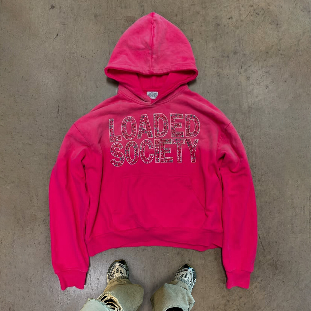 High-quality Y2K custom-made polyester-cotton streetwear rhinestone men's regular fitted pullover hoodie designer for autumn