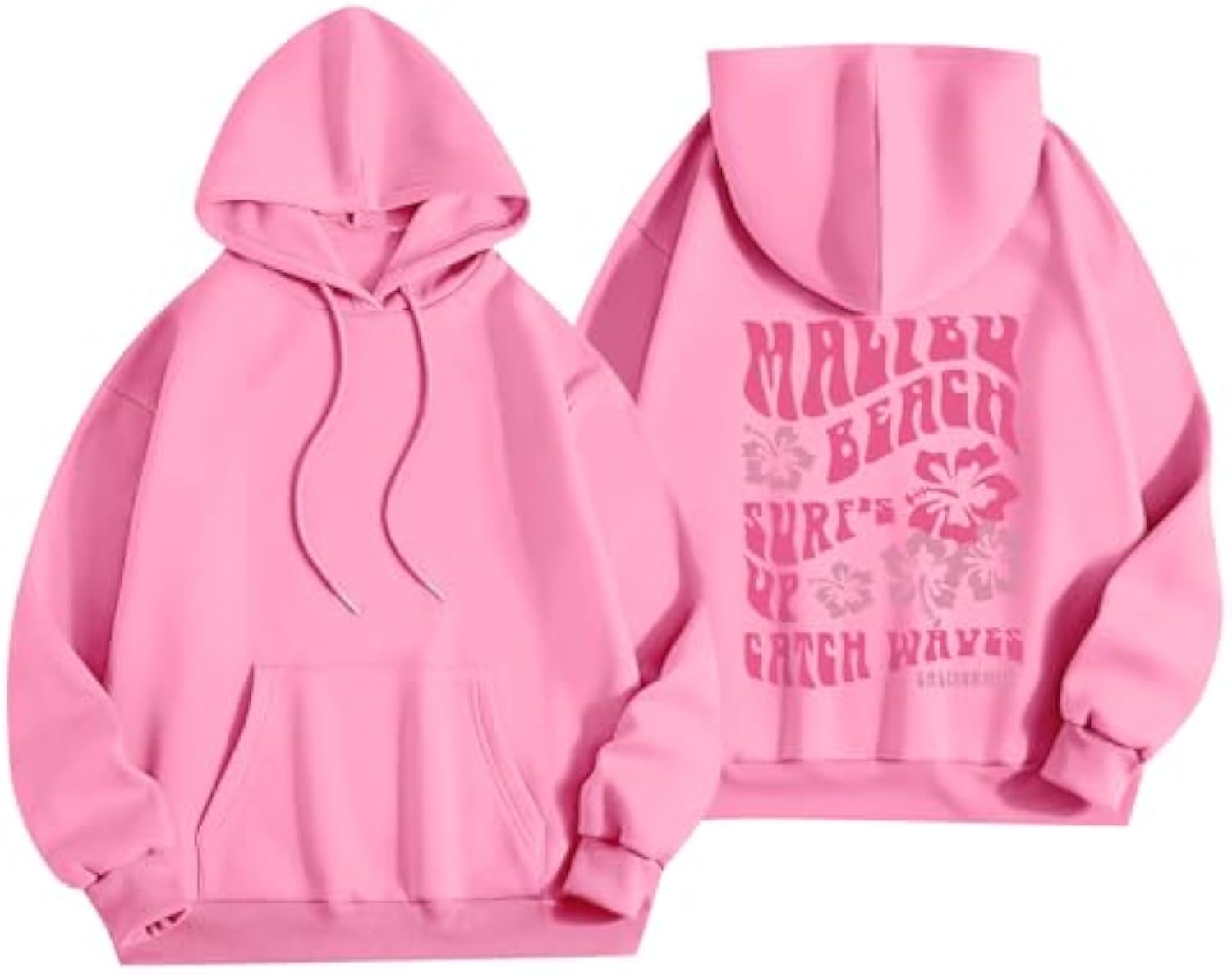 Wholesale custom graphic pink sweet 400 500gsm 100% cotton woven unisex autumn regular fitted pullover hoodie