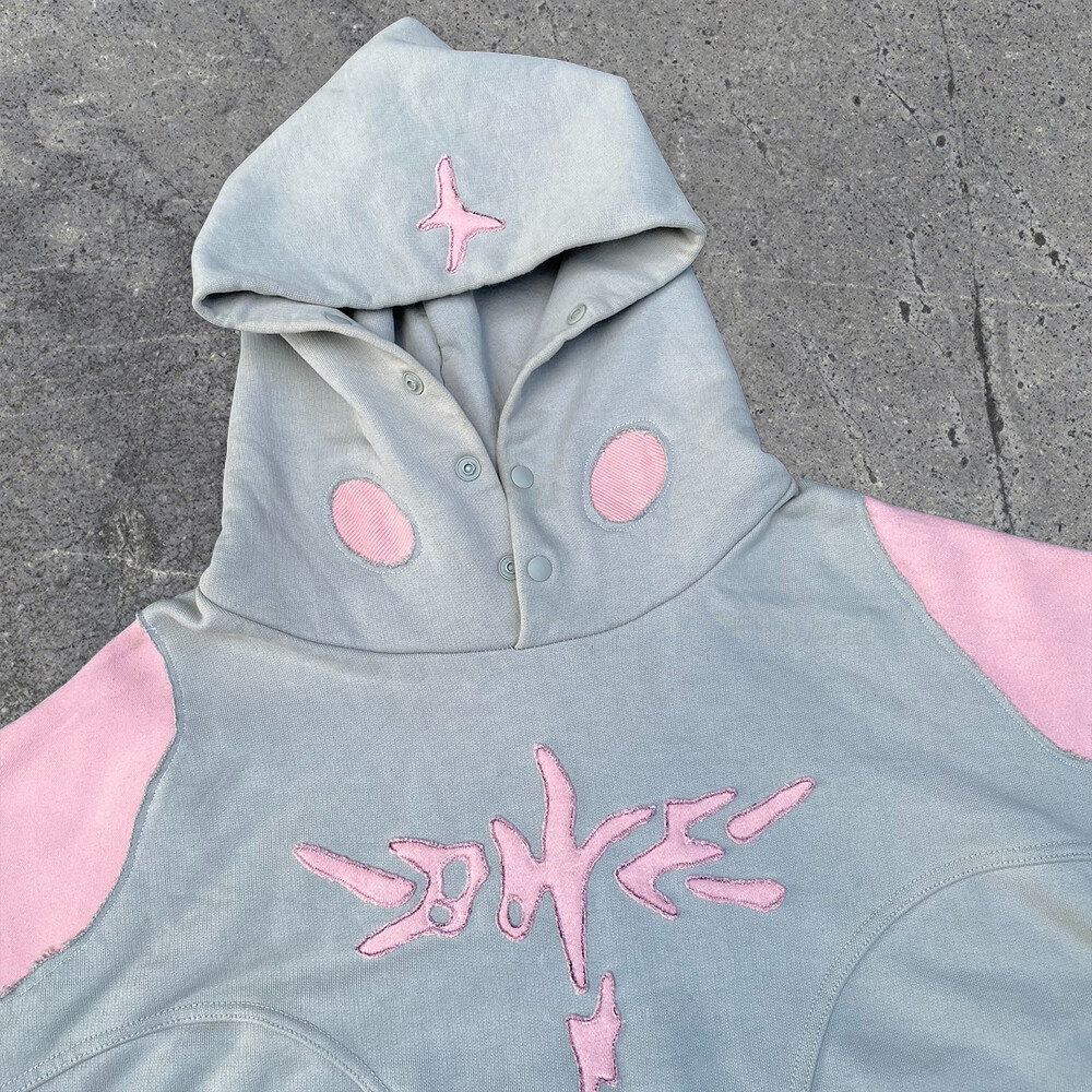 Super Ling 100% polyester fabric 300, 400, 420 Gsm custom sublimation Super Dalian hoodie autumn retro patchwork for men