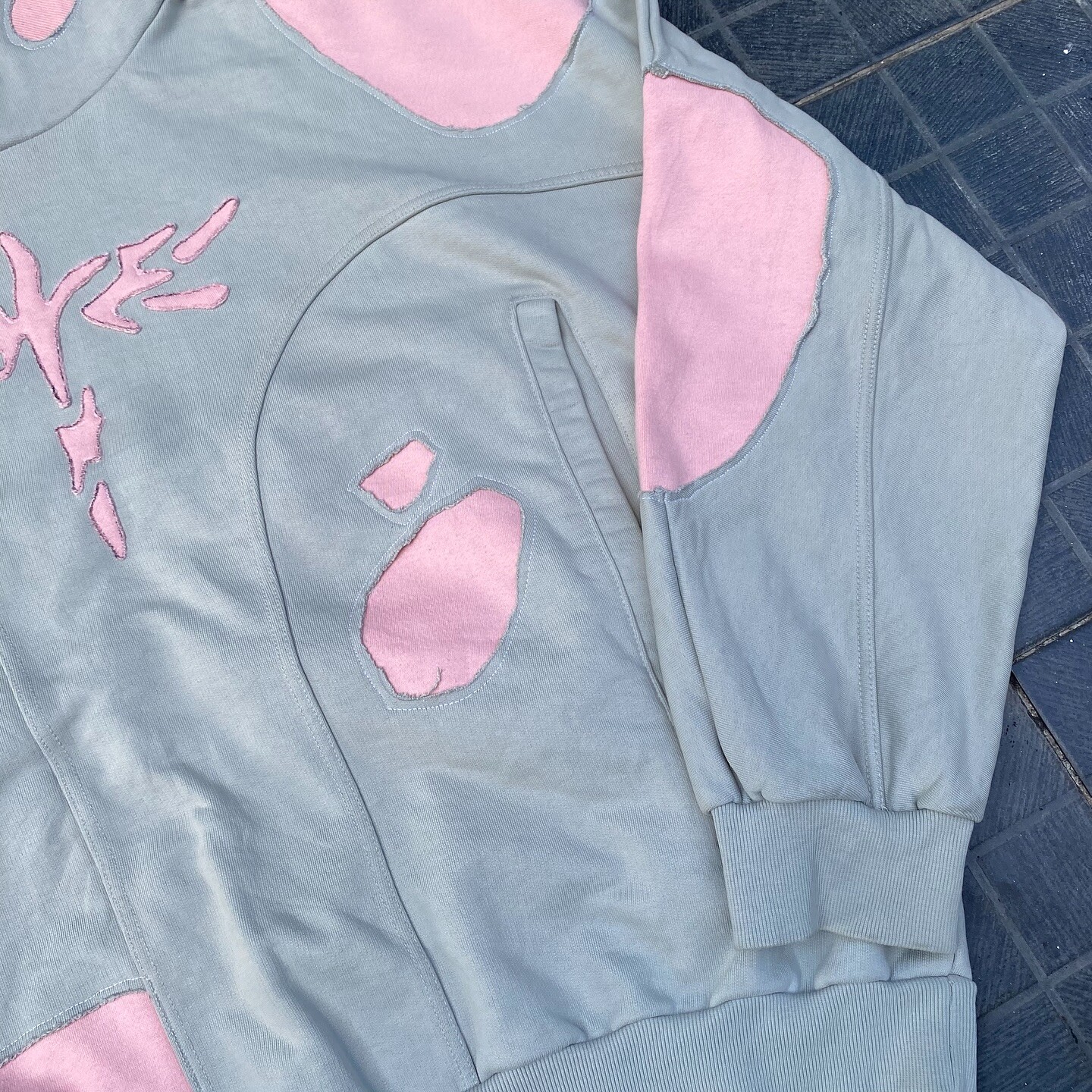 Super Ling 100% polyester fabric 300, 400, 420 Gsm custom sublimation Super Dalian hoodie autumn retro patchwork for men