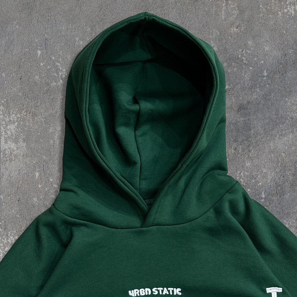 Super Spirit Winter 600gsm 100% cotton Super Street sportswear Plain color Custom Imitation two-piece set Appliquet embroidery pullover