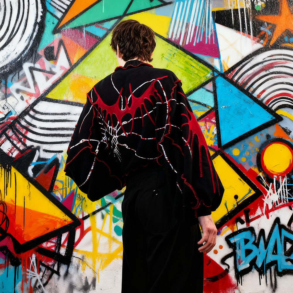 Custom-made oversized animal-printed sweatshirts for both men and women, cotton-polyester pullover sleeves, designer hoodies for autumn and winter