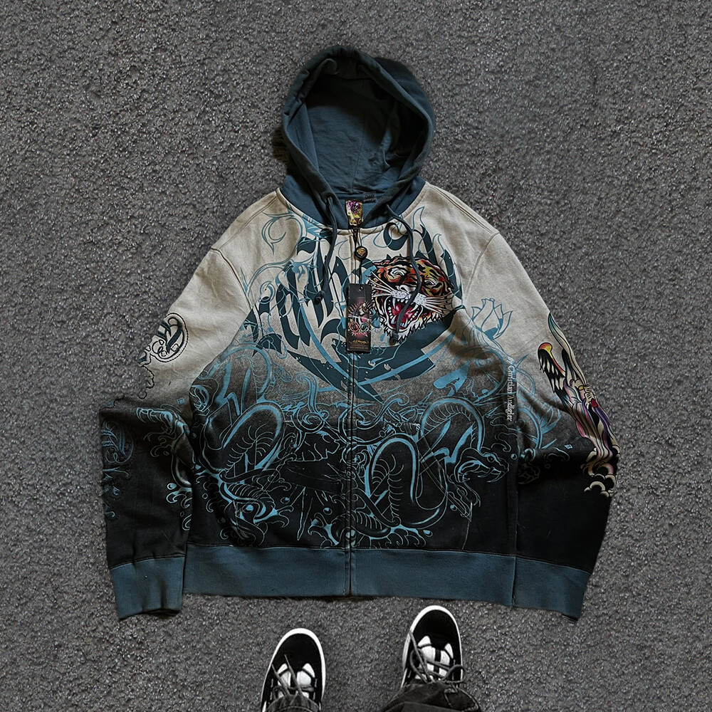 480gsm custom water diamond 3D embroidery embossing digital printing winter pullover, men's oversized animal luxury hoodie