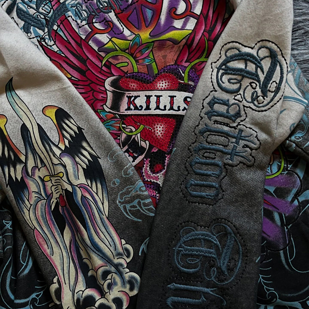 480gsm custom water diamond 3D embroidery embossing digital printing winter pullover, men's oversized animal luxury hoodie