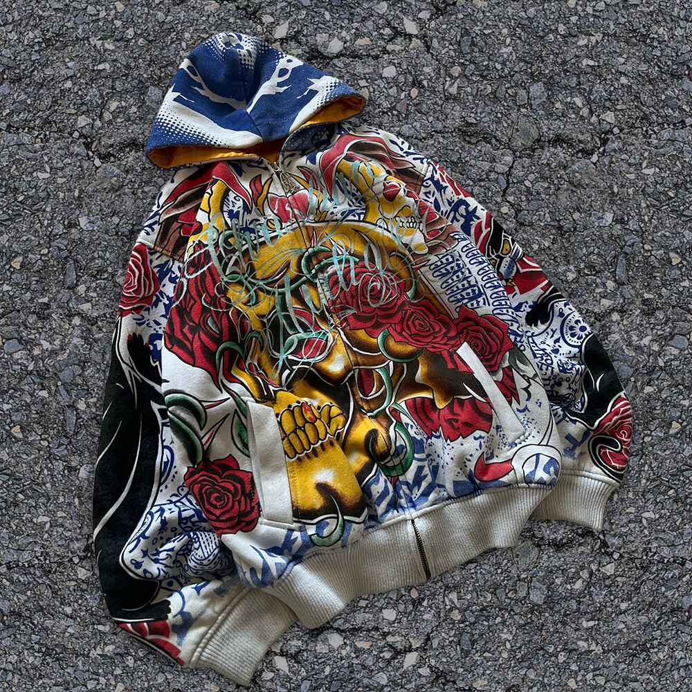 Custom-made zipper digital printing DTG silver foil printing 100% cotton winter men's heavyweight super Dalian hoodie