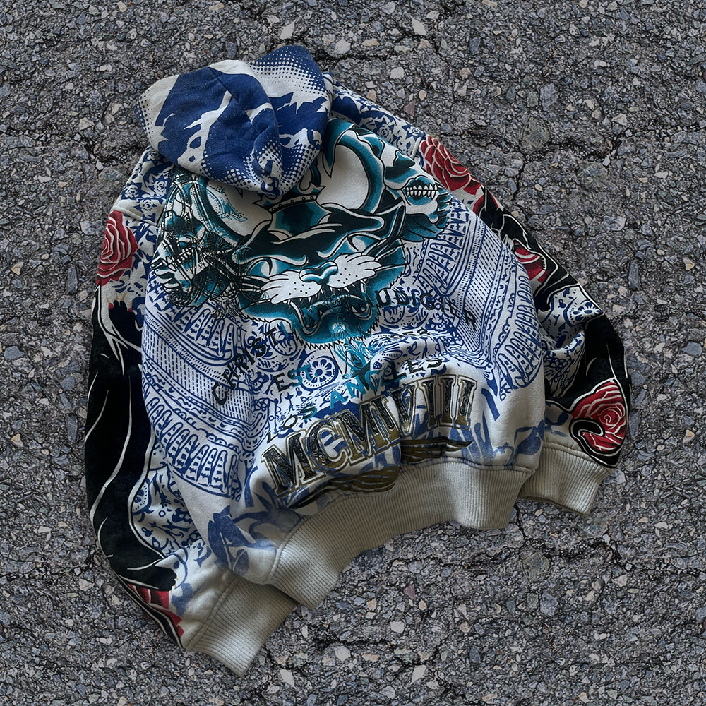 Custom-made zipper digital printing DTG silver foil printing 100% cotton winter men's heavyweight super Dalian hoodie