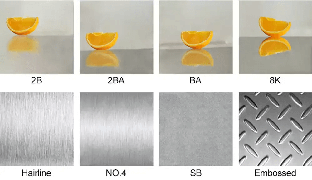 stainless steel surface