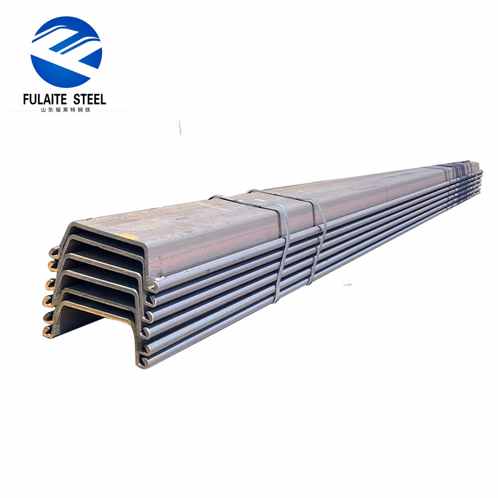 EN10248 Hoja de acero laminado en caliente de alta calidad 6m 9m 12m para pilotes de hoja tipo Z en construcción civil
