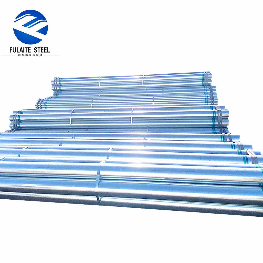 Tubo de acero galvanizado redondo para andamios de 48mm, 60mm, 40mm, diámetro de 3.2mm, longitud de 6m, tubo GI ERW