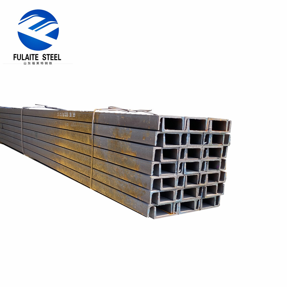 Canal em U de Aço Carbono Q235 de Alta Qualidade S355JR S275JR Serviço de Corte de Estoque de Canal em U Tipo C Boa Preço Padrão ASTM