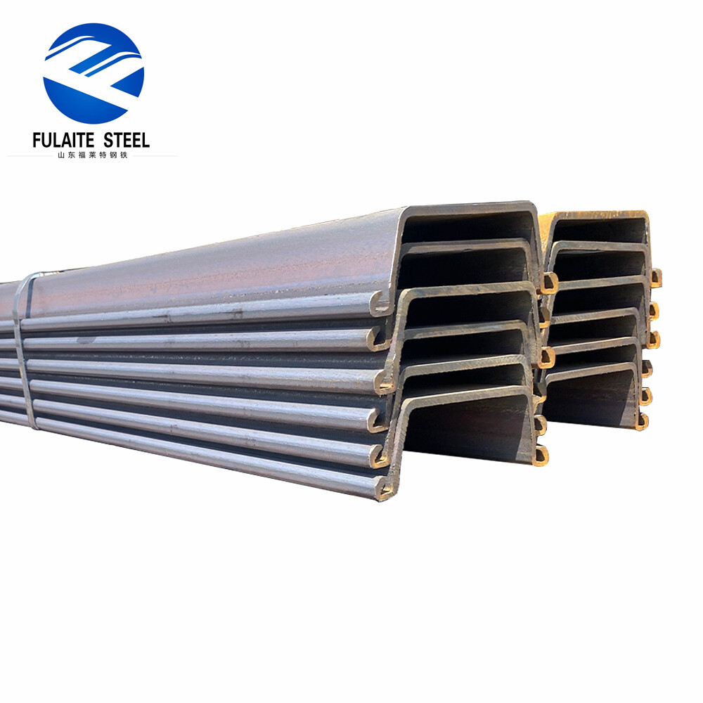 EN10248 Chapa de Aço Laminado a Quente de Alta Qualidade 6m 9m 12m Estaca de Chapa Tipo Z para Construção Civil