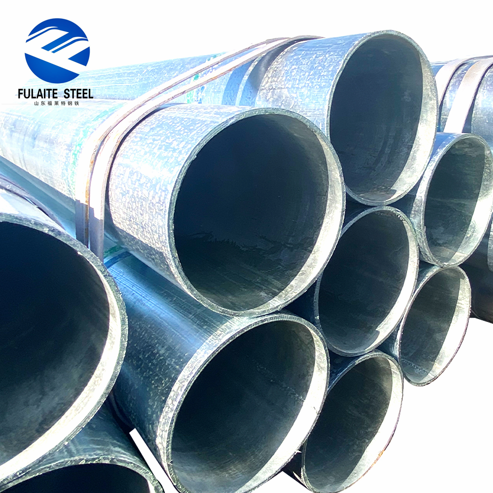 Fornecimento de Fábrica Tubo de Aço Galvanizado Personalizado Q235 S235 G30 G60 G90 Comprimento 6m 12m Estrutura de Estufa Soldagem Óleo