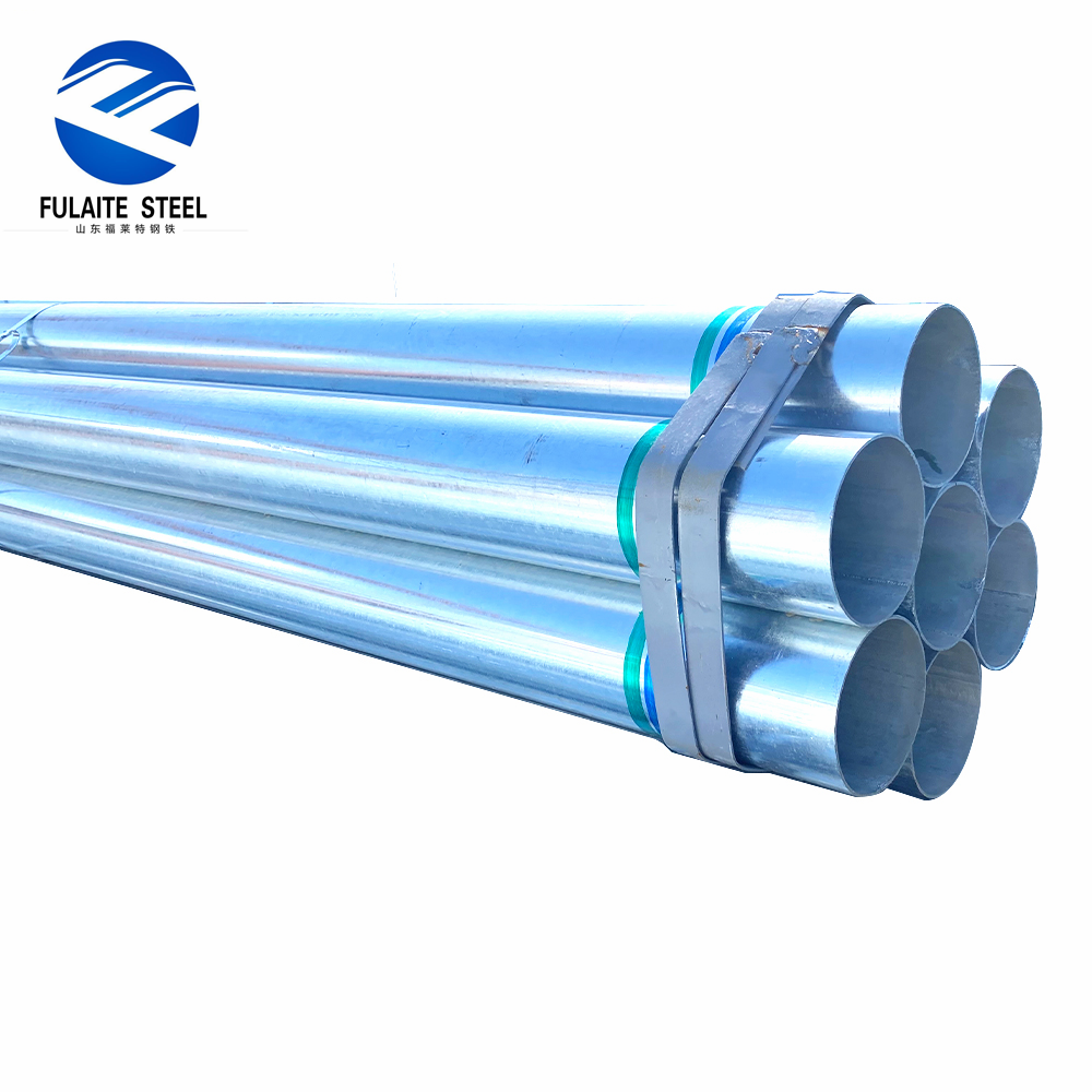 48mm 60mm 40mm Tubo de Aço Galvanizado para Andaimes Redondo Diâmetro 3.2mm Comprimento 6m Tubo ERW GI