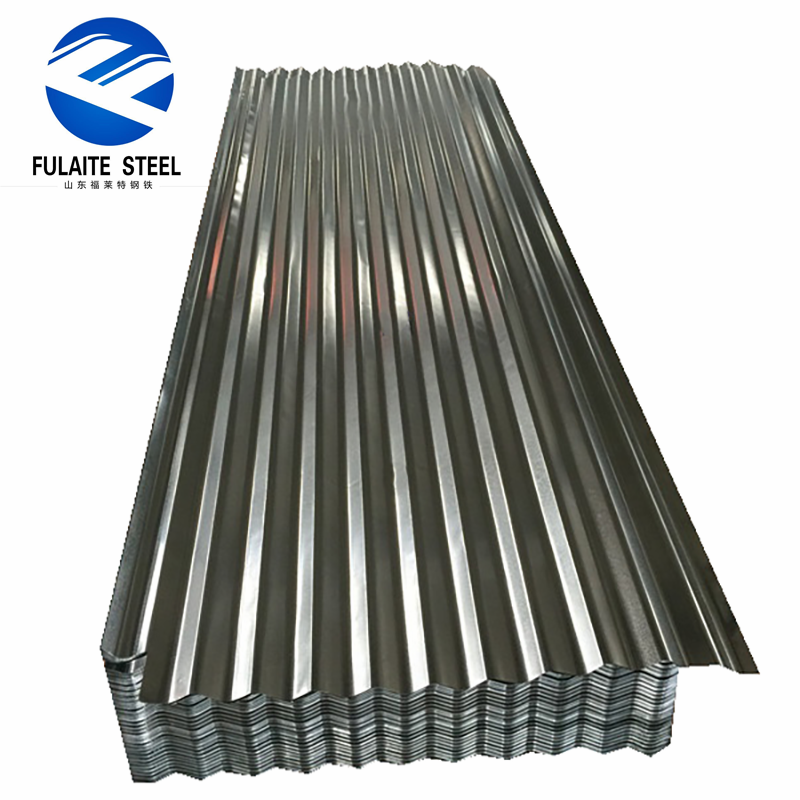 Chapas de Telhado Corrugadas de Aço Galvanizado 665mm-920mm Largura Grau DX51D Revestido com Zinco com Serviços de Corte/Solda/Dobra