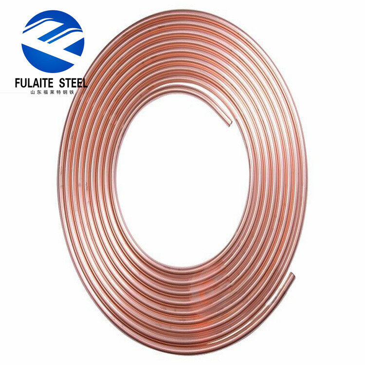 Fabricação de Tubo de Cobre Sem Costura em Bobina Pancake de 3/8inch 1/2inch 1/4inch Preço de Bobina Capilar de Cobre Tubo de Cobre