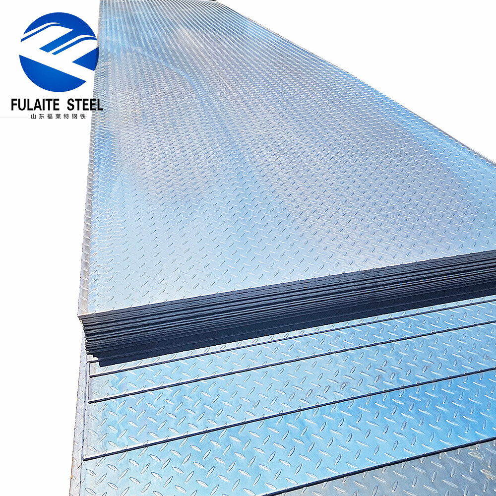 Chapa de Aço Carbono A36 Laminado a Quente Q235 S235JR Chapa Xadrez MS Sa 516 Gr70 Q235B para Placas