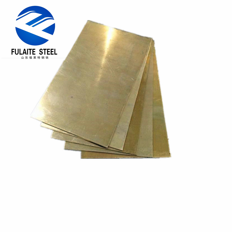 Chapa de Latão ASTM T2 3mm-15mm H65 H62 C38500 C37700 C2400 C26000 C28000 para Soldagem Dobra e Corte