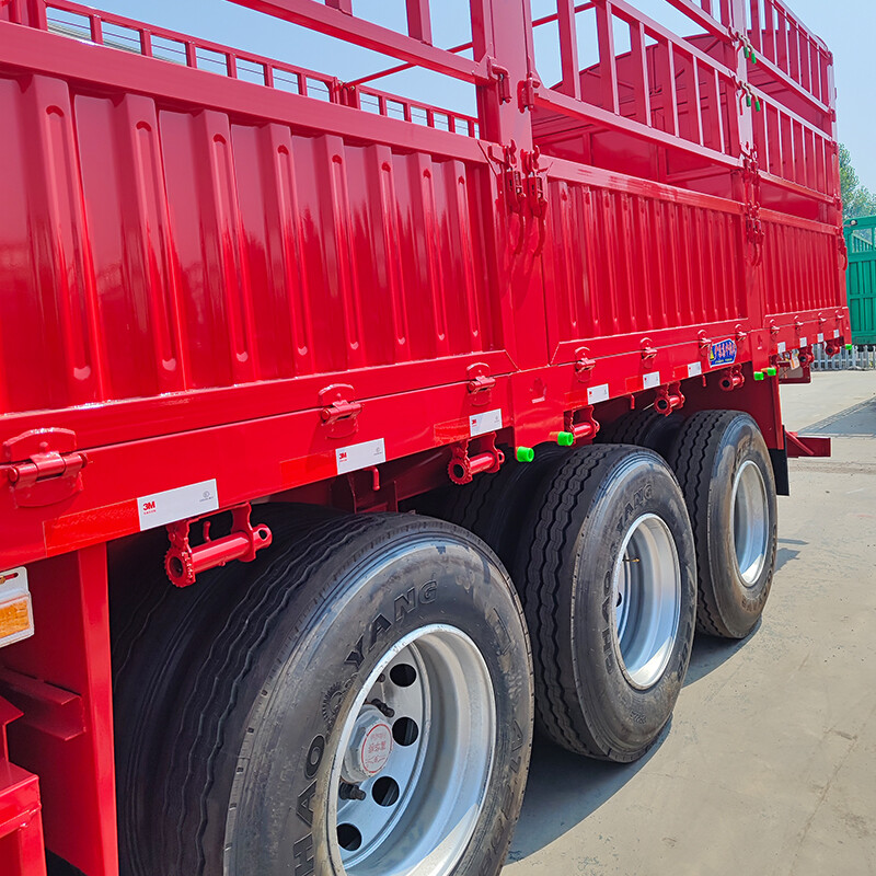 Fence Semi Trailer 60 Tons Cargo Transport Trailers