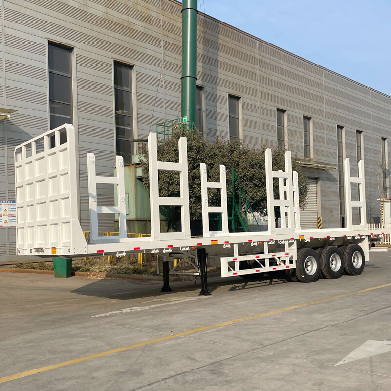 Timber transport semi-trailer