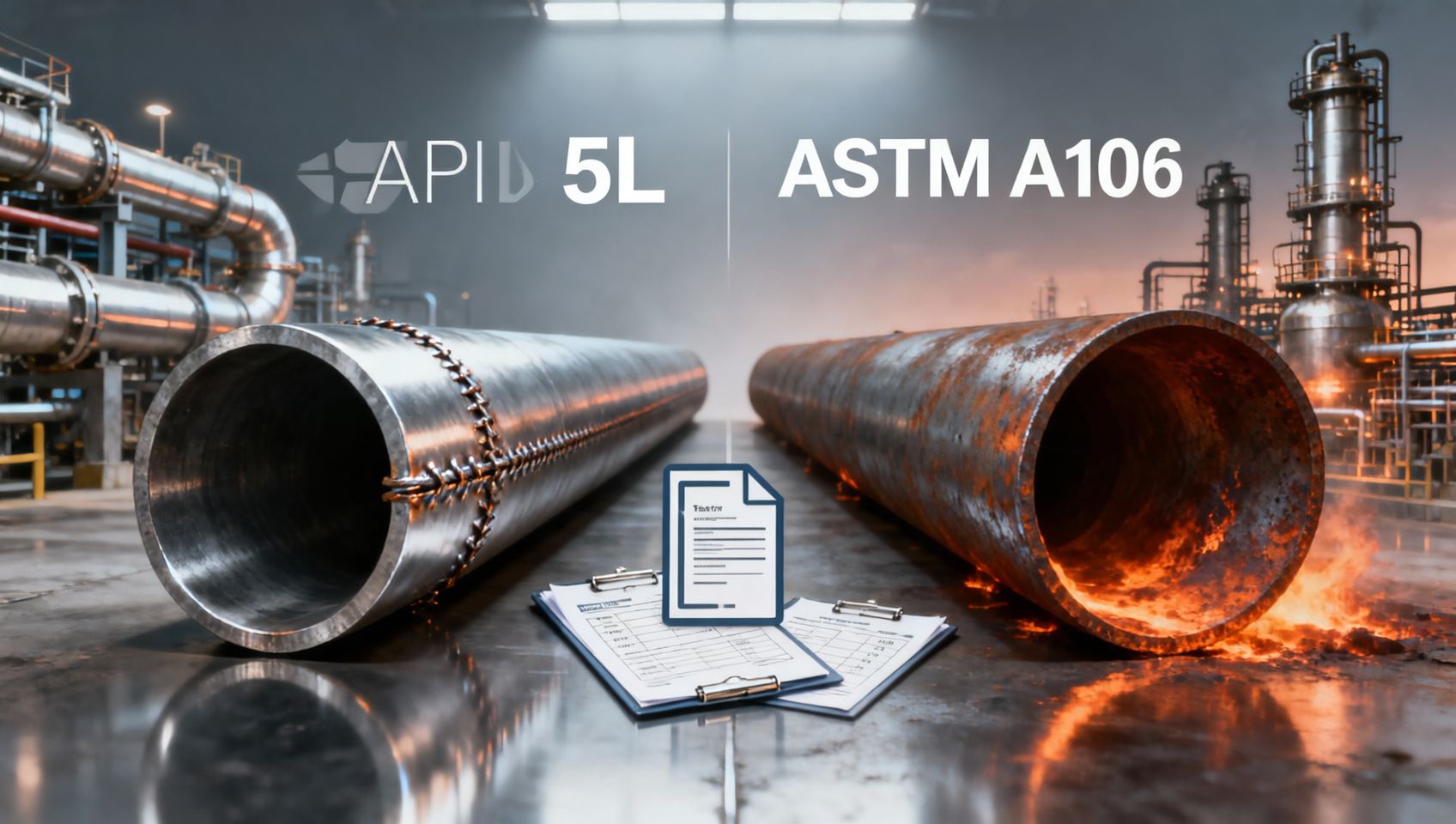 Tubo de acero API 5L frente a tubo ASTM A106: Diferencias clave en la adquisición para proyectos de petróleo y gas